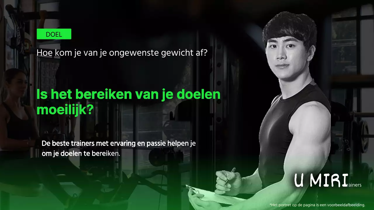 Promoot je sportschool met zwarte en limoengroene accenten