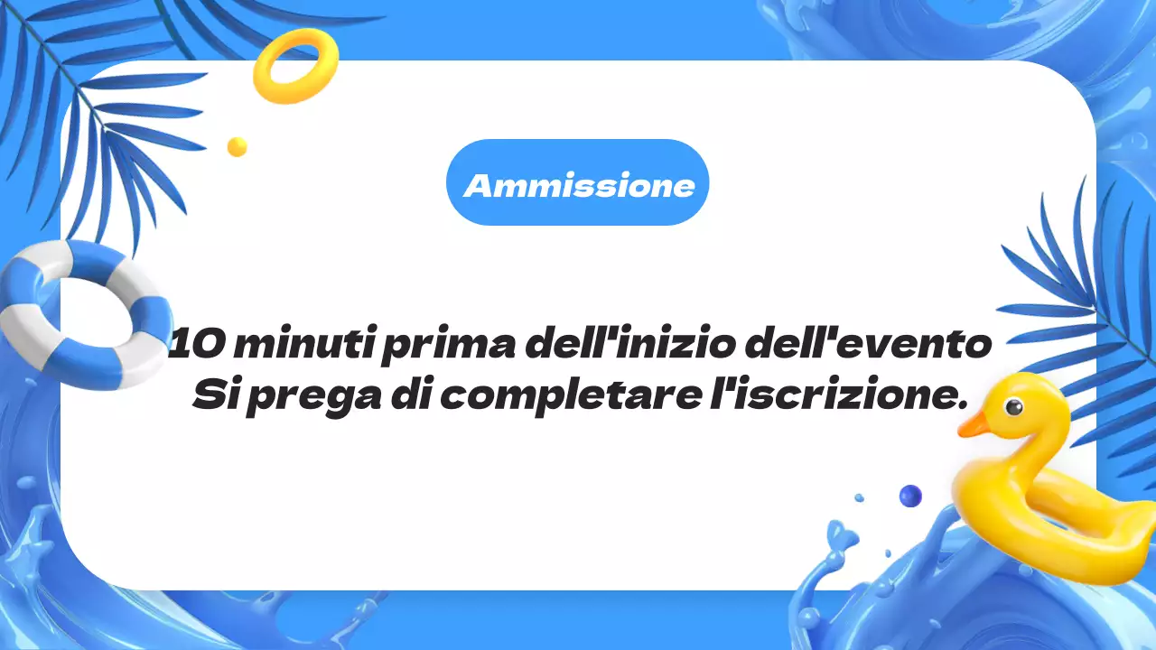 Annuncio del Blue Summer Festival