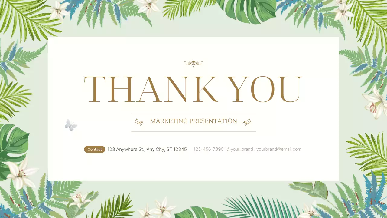 Beige Botanical Marketing Presentation