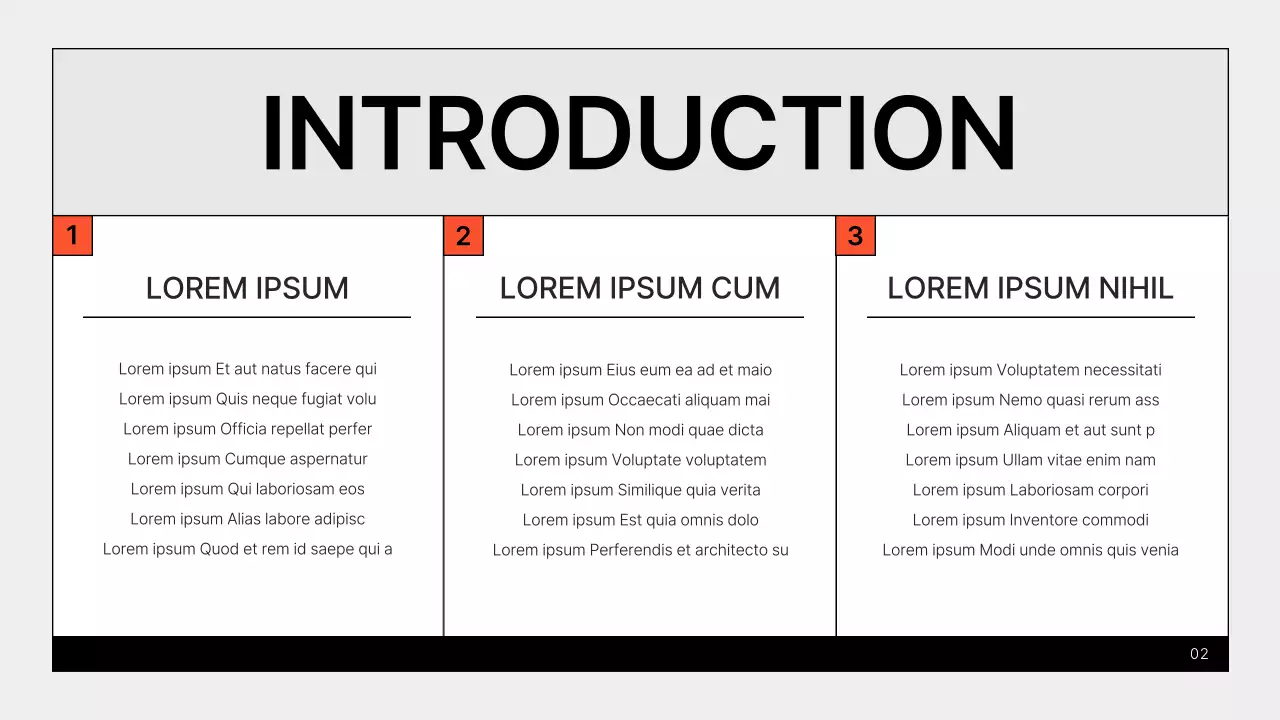 Un portfolio simple de spécialiste du marketing en gris et orange