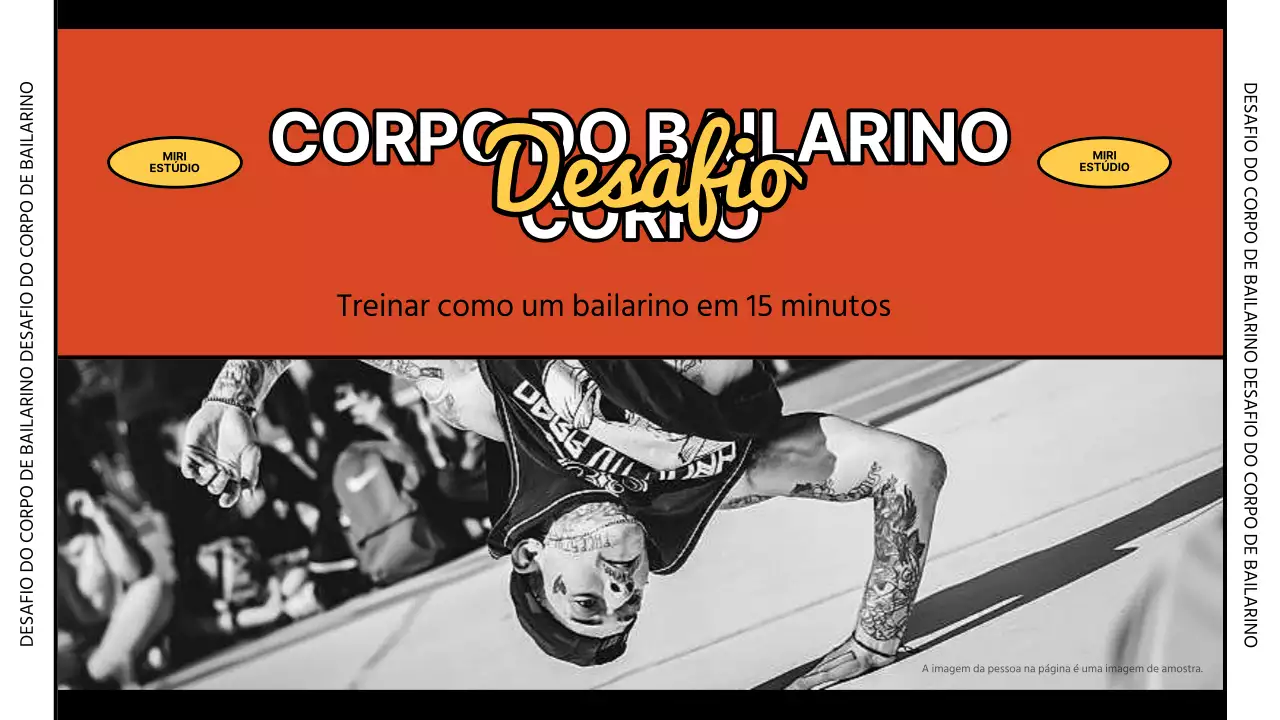 Promover uma formação de dança kitsch em vermelho e amarelo