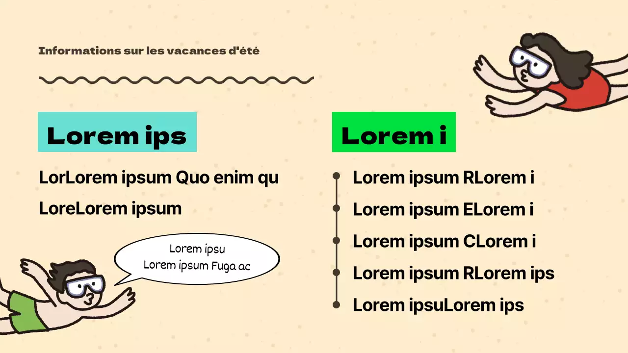 Ressources pédagogiques pour les vacances d'été de l'école verte et menthe