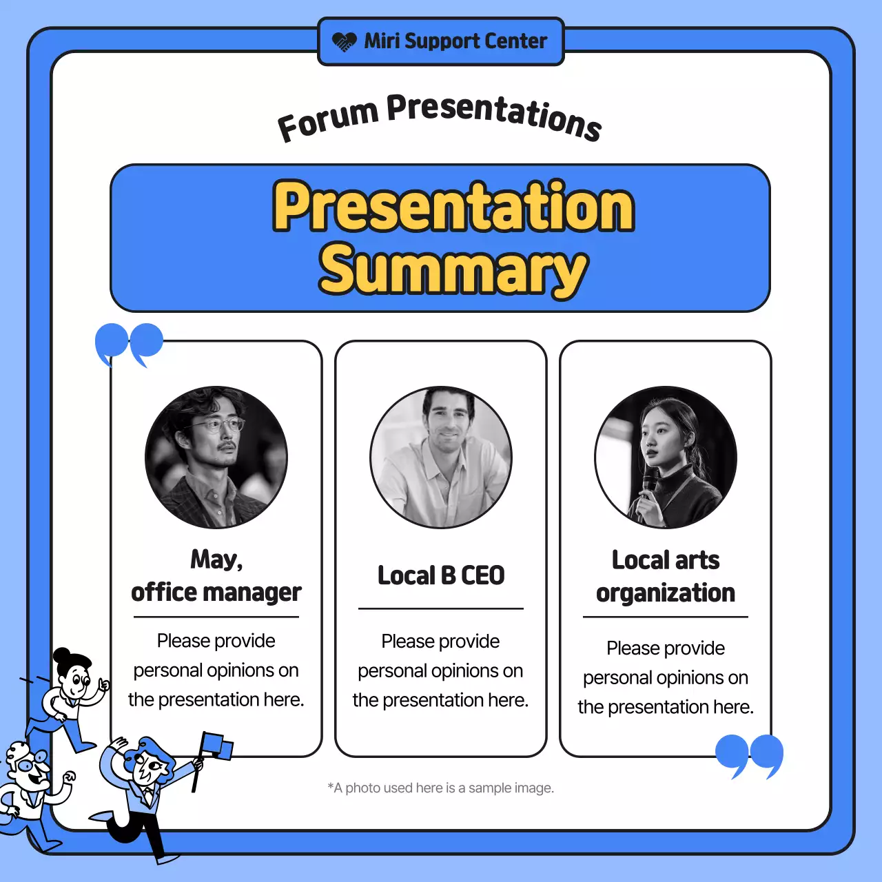 Blue Minimal Culture Report Instagram Carousel