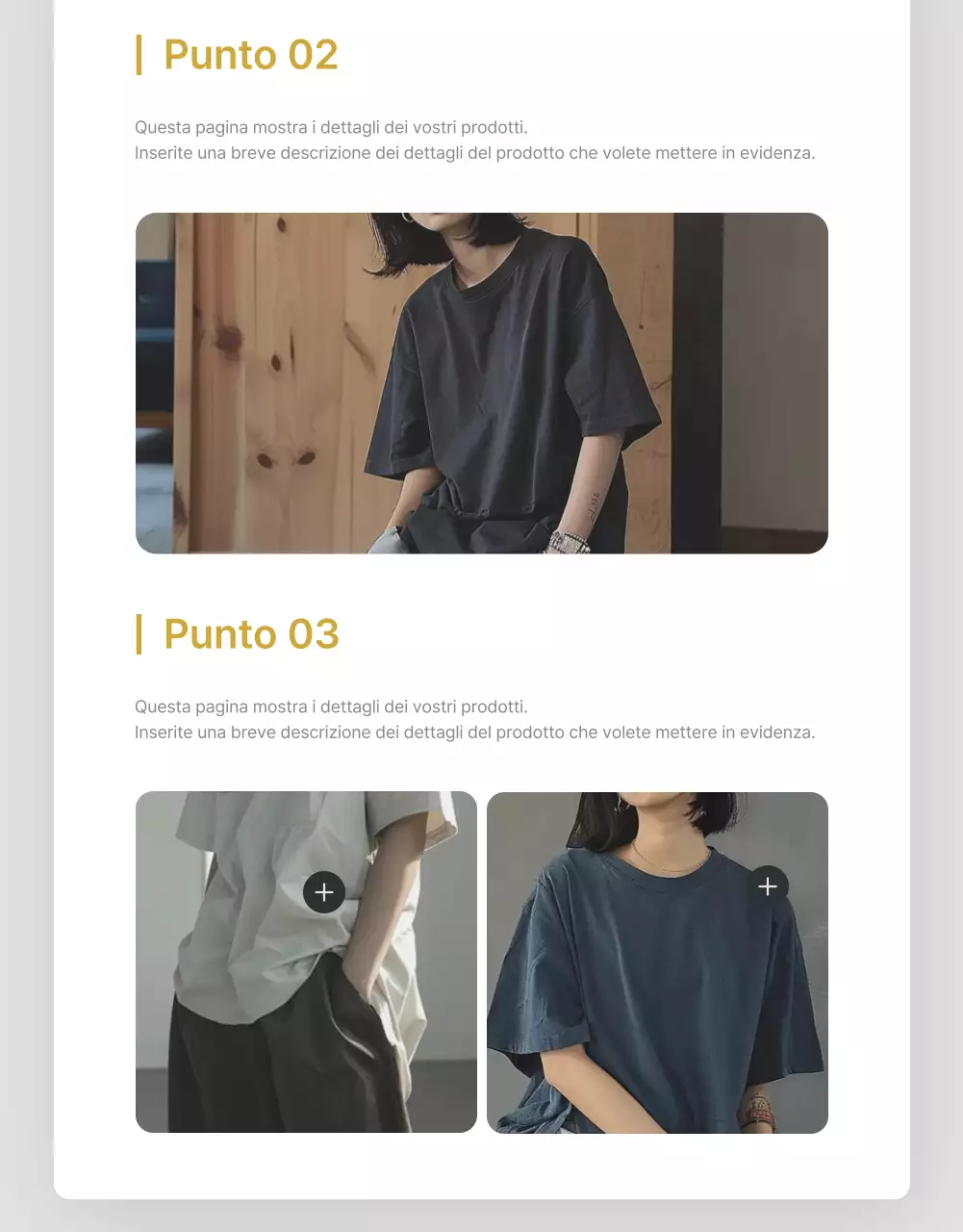Promuovere descrizioni e dettagli in un centro commerciale di tendenza grigio e azzurro