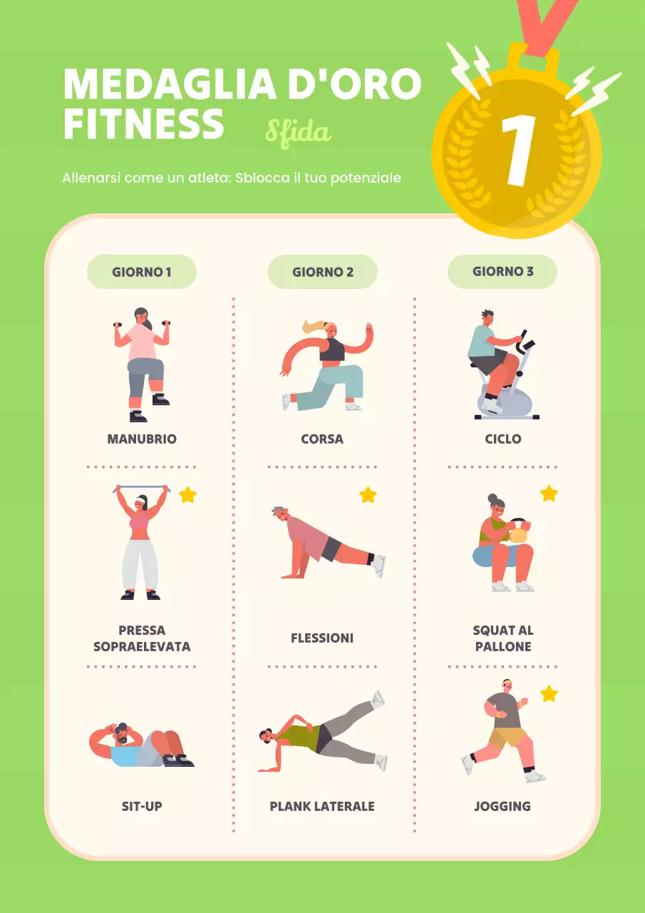 Agenda moderna per le sfide di allenamento in giallo e chartreuse
