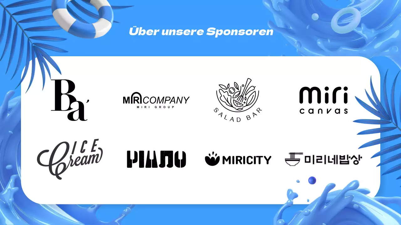 Ankündigung des Blue Summer Festivals