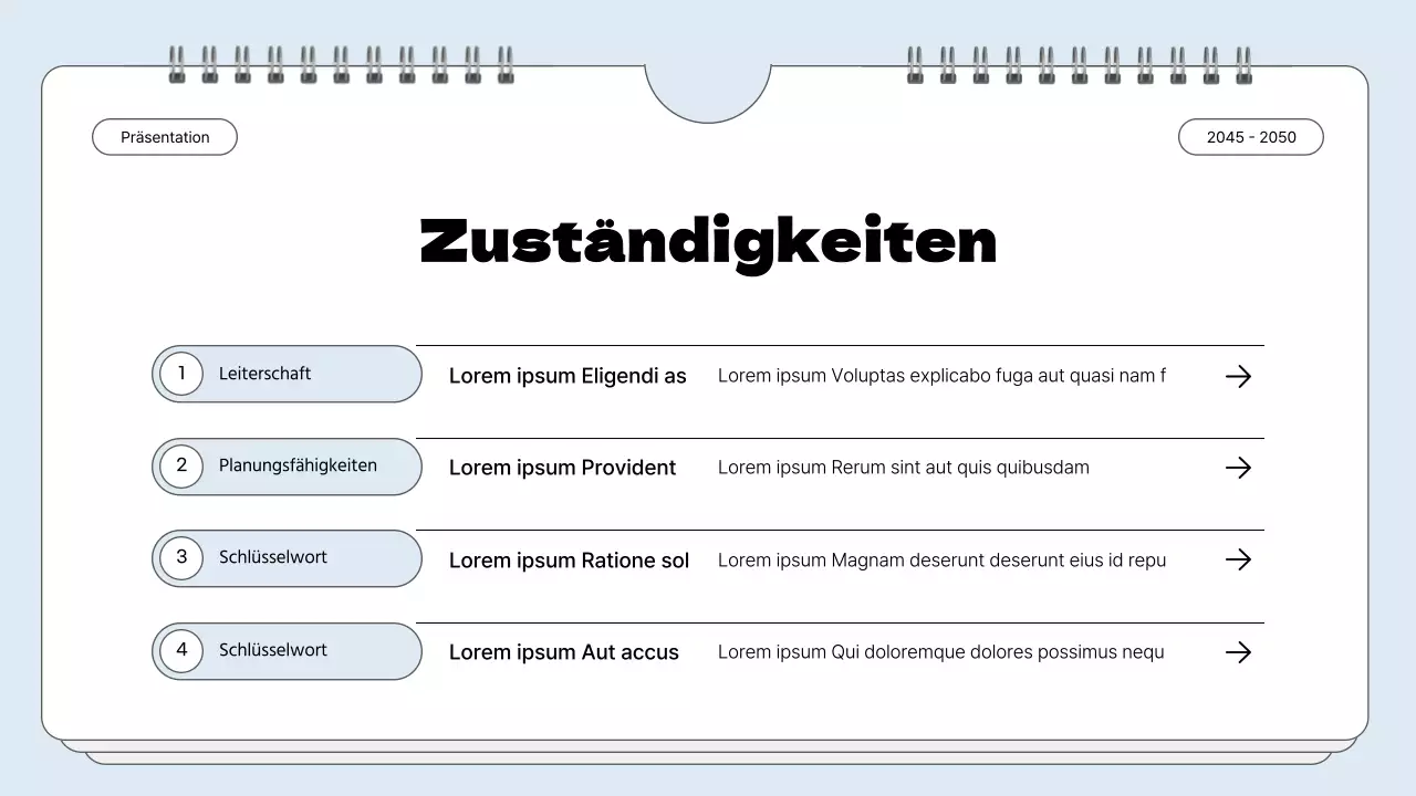 Schlichte Zettelkastenmappe in Hellblau