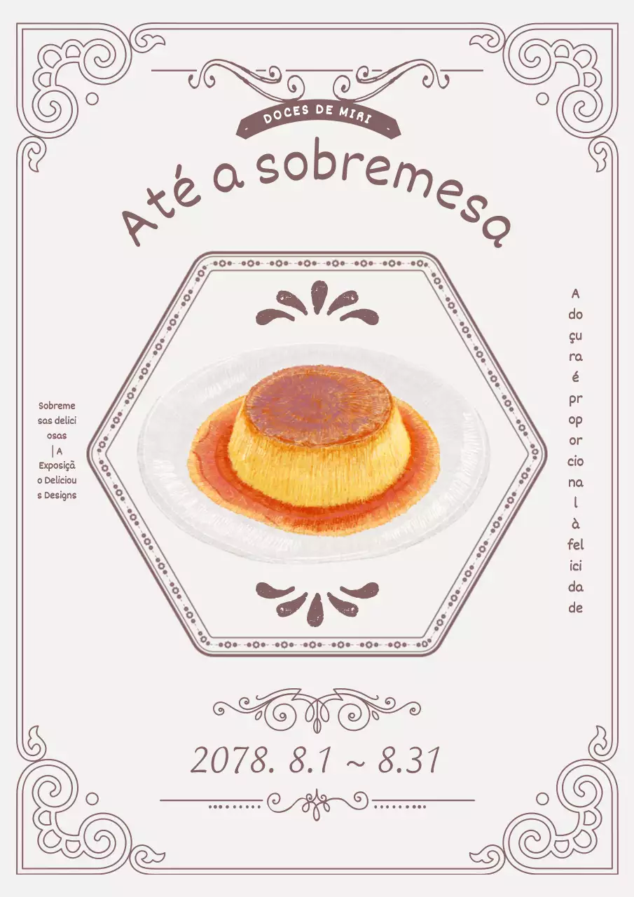 Exposição de pão vintage castanho e cor de marfim PR