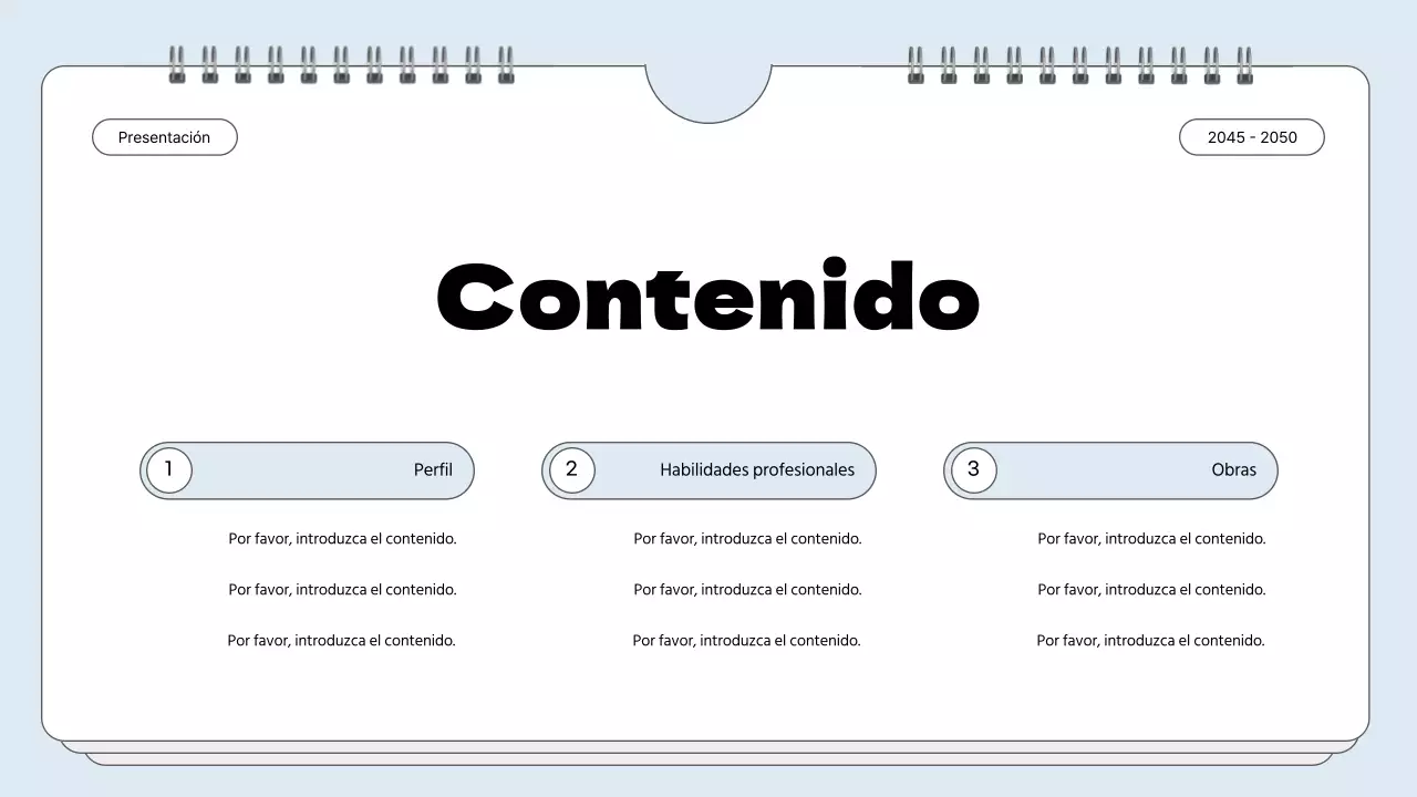 Cartera con marco de notas sencillo en azul claro