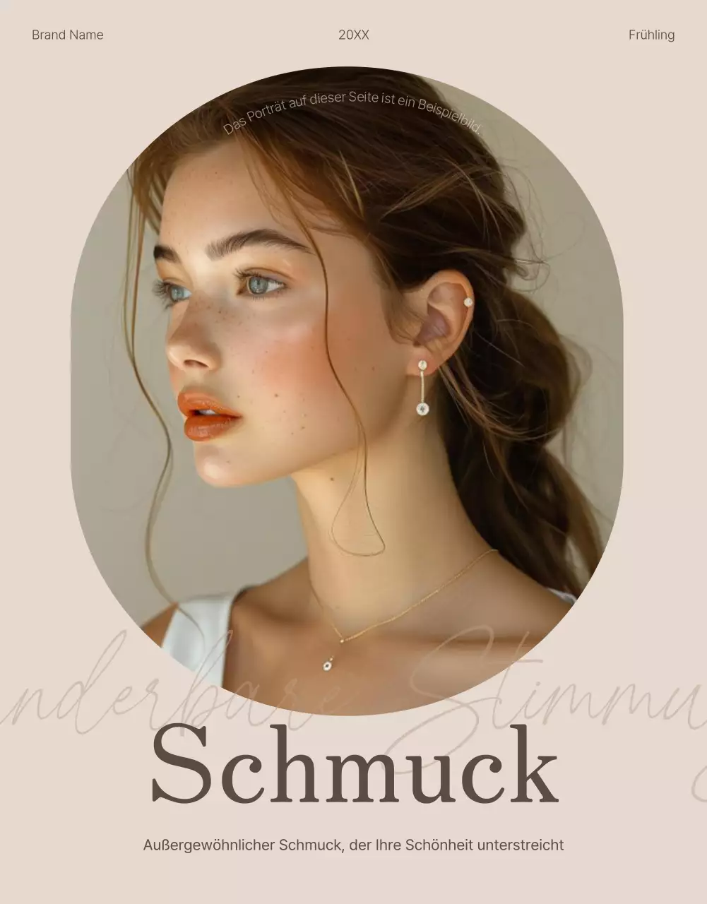 Förderung von trendigem Accessoire-Schmuck in Braun- und Beigetönen