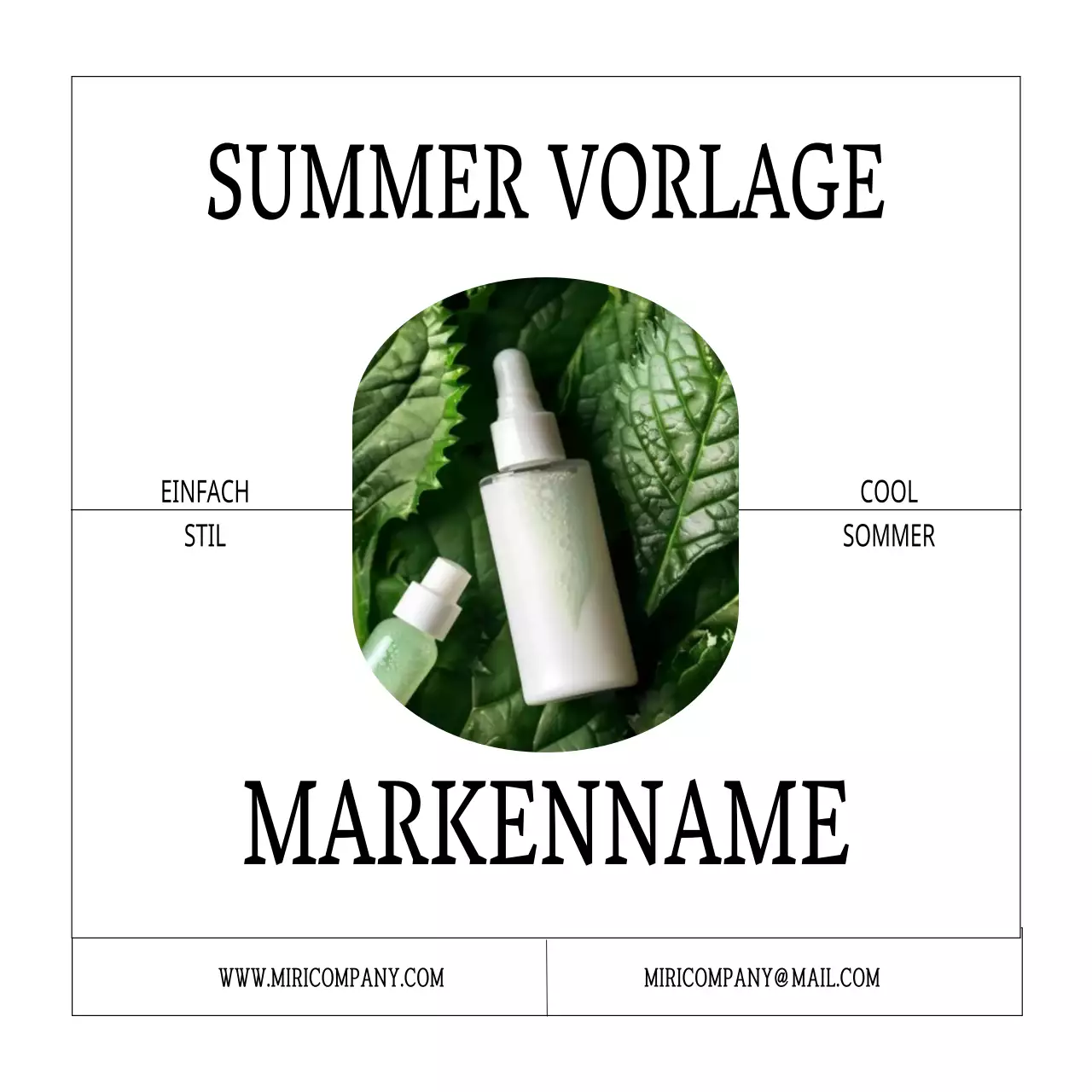 Weiß und einfach, Sommer Schönheit Kosmetik Marke Marketing im Sommer