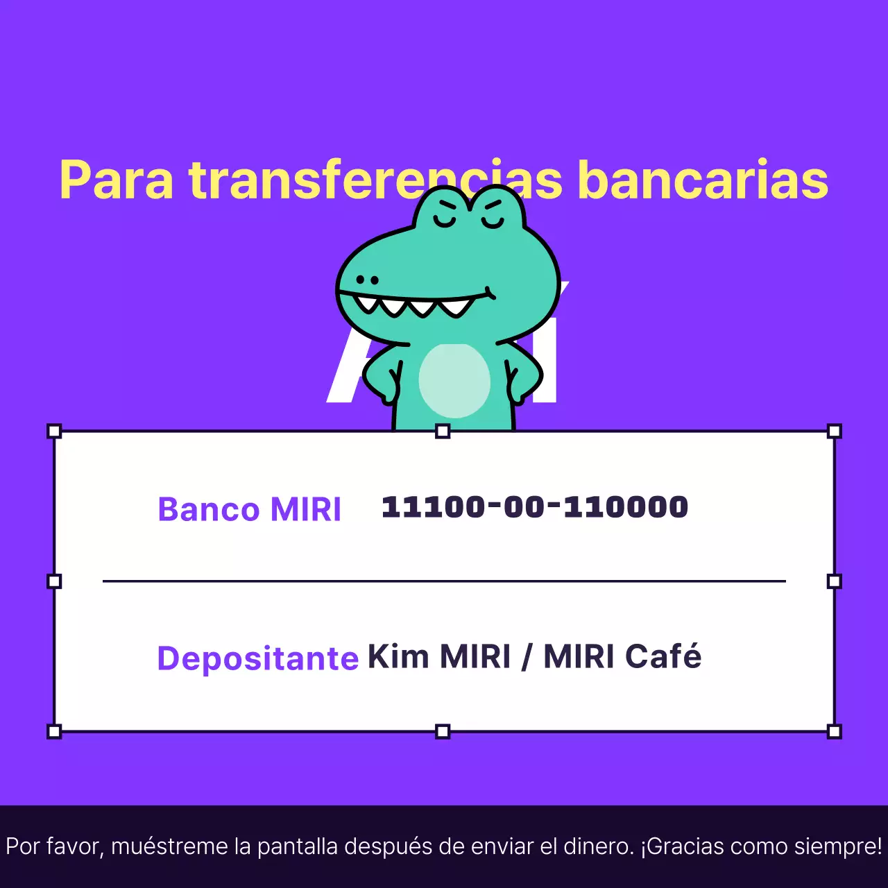 Una guía kitsch en blanco y amarillo para enviar dinero por domiciliación bancaria