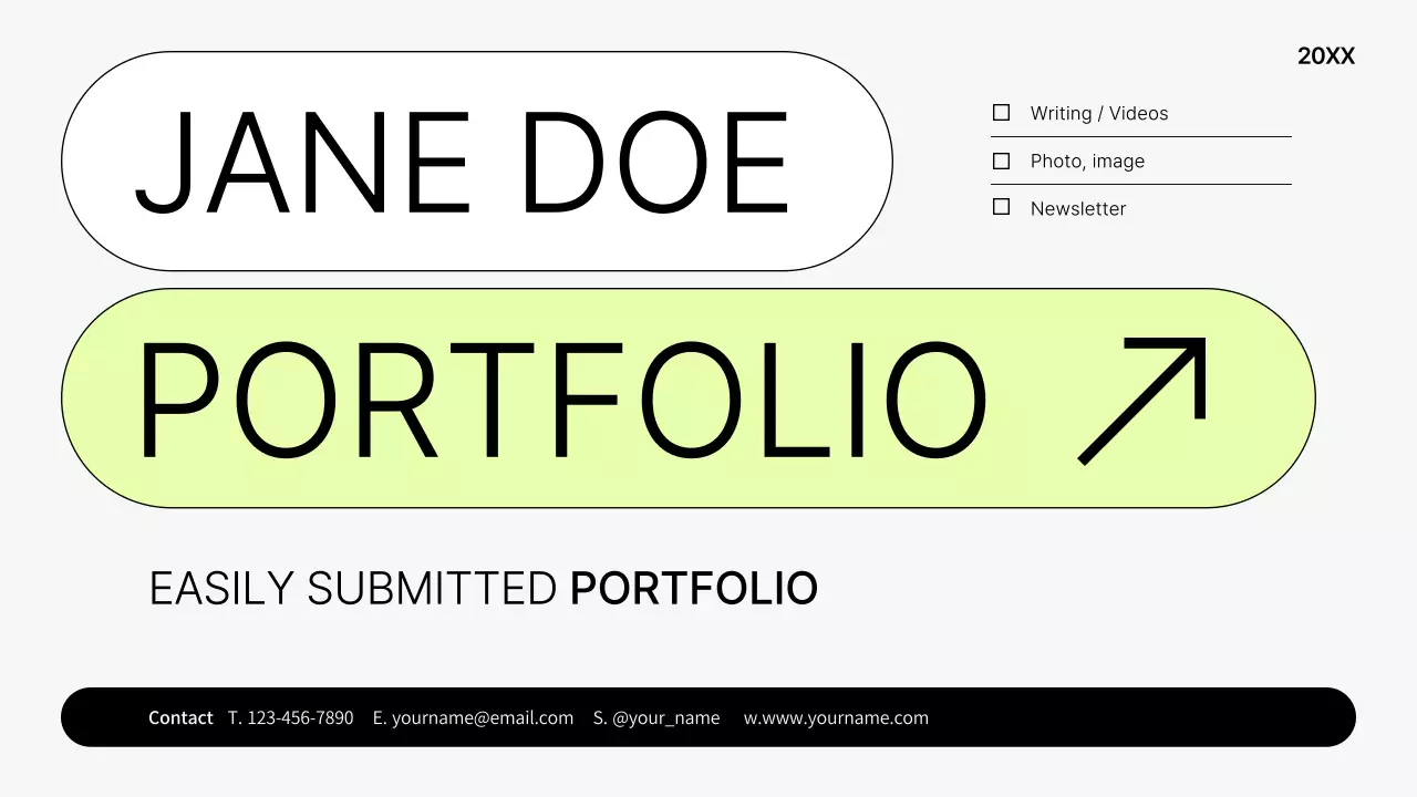 Mint Minimal Portfolio Resume Presentation