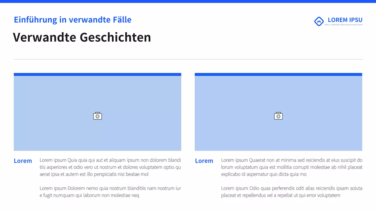 Einfaches Lehrermaterial in Blau und Schwarz