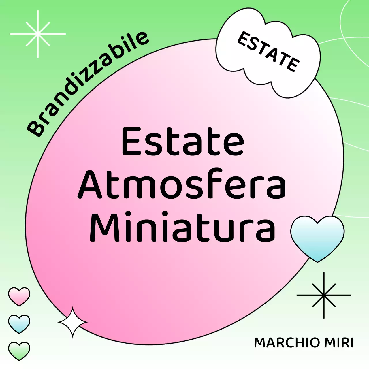 Copertina estiva kitsch in chartreuse e rosa