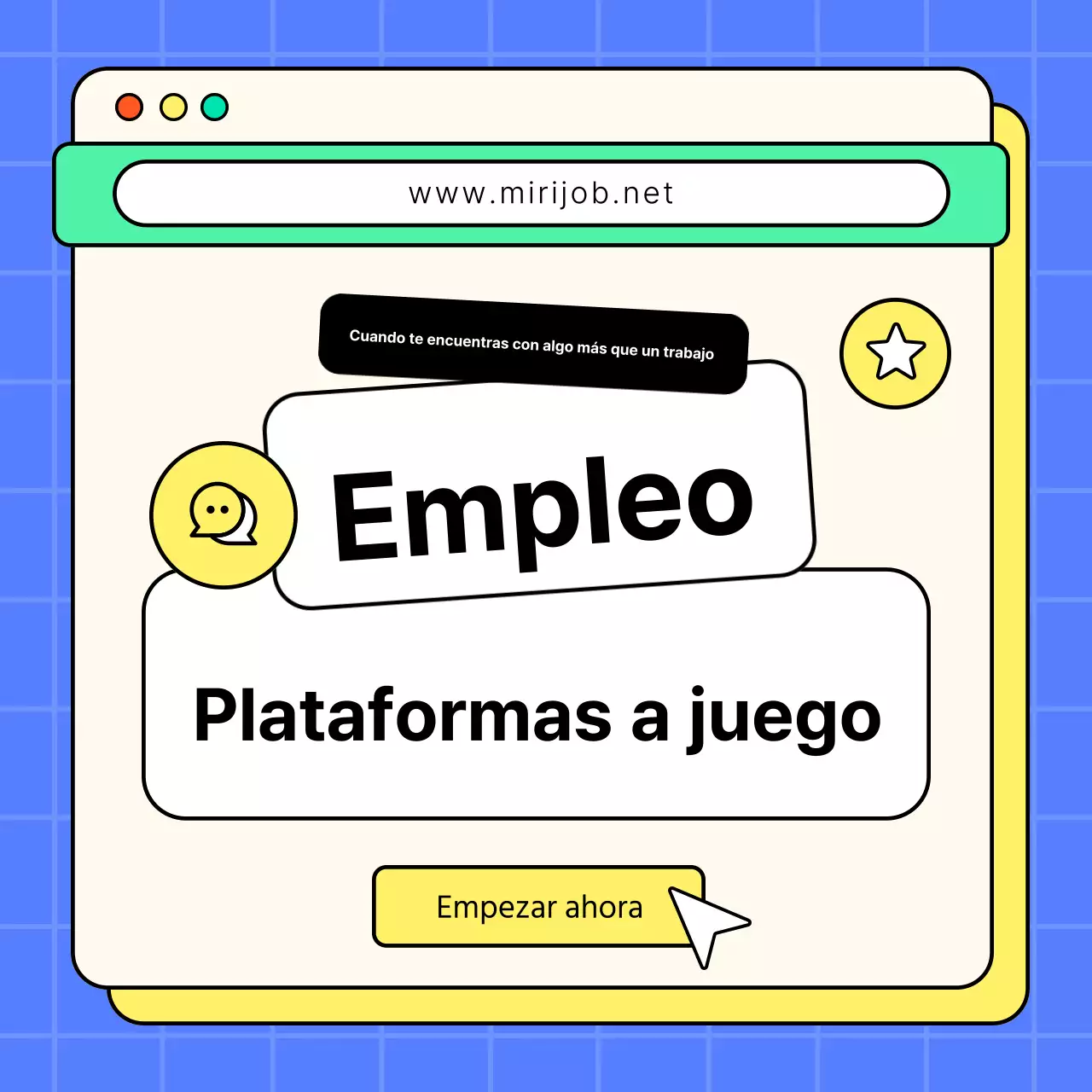 Moderna carta de presentación de trabajo en amarillo y azul