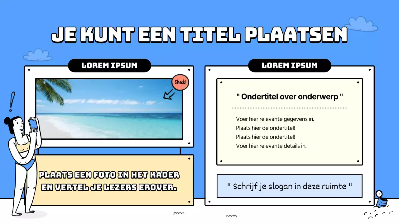 Een gids voor de mooie blauwe en gele stranden Lesplannen