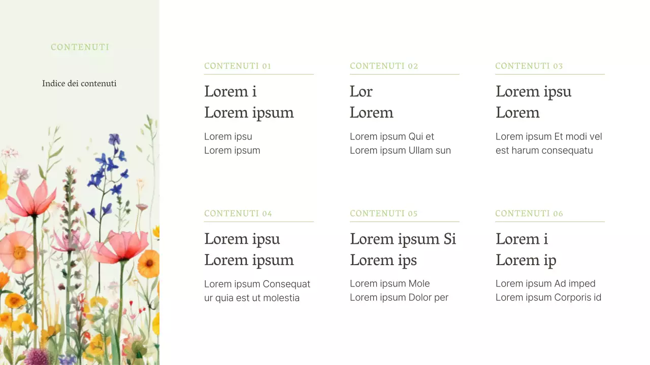 Lussuosi fiori estivi in presentazione chartreuse