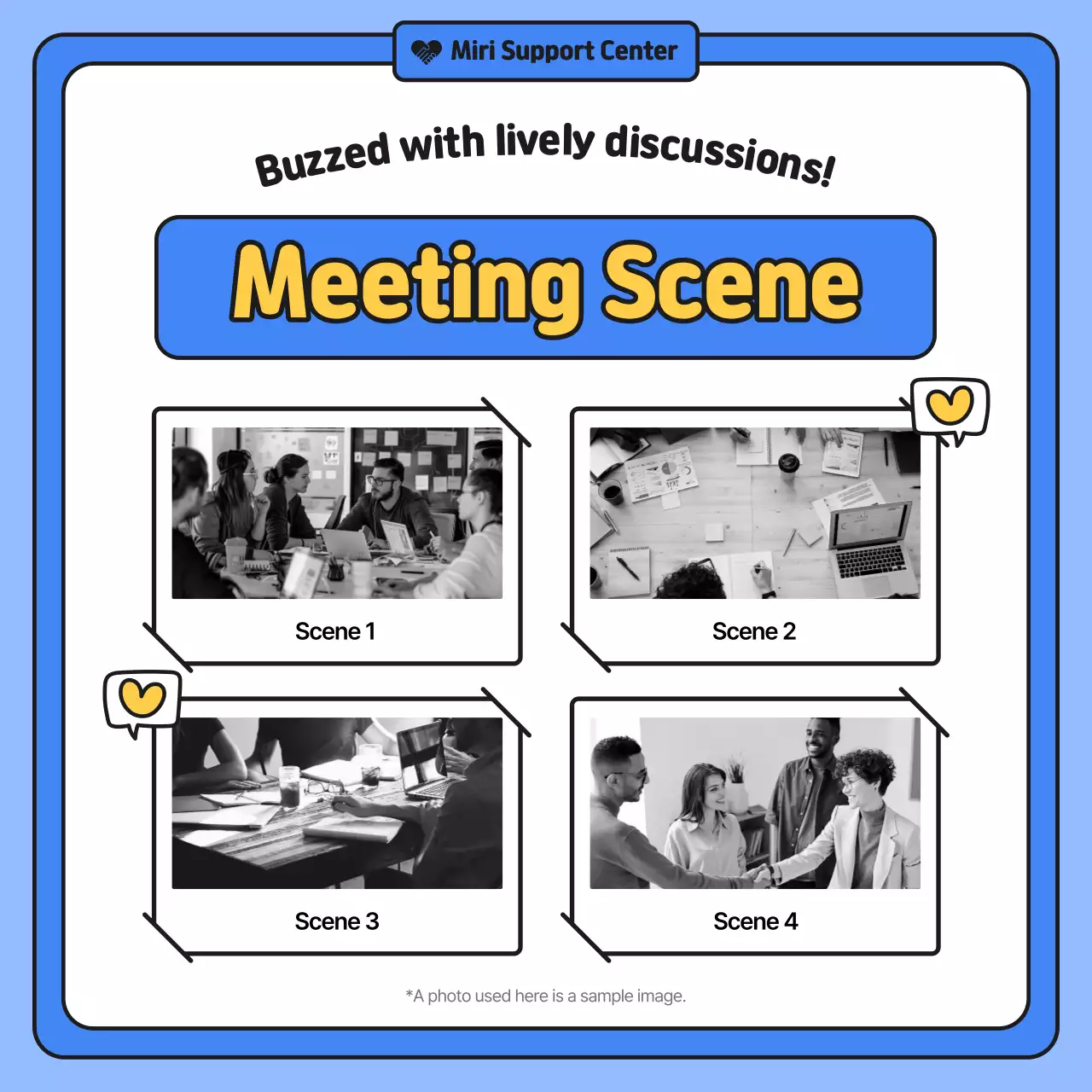 Blue Minimal Culture Report Instagram Carousel