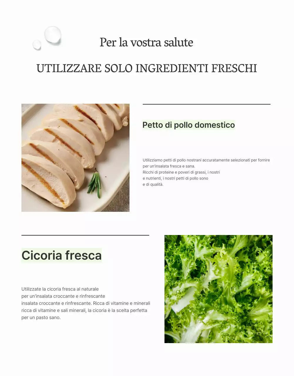 Promuovere una semplice insalata di fagioli bianchi e verdi chiari