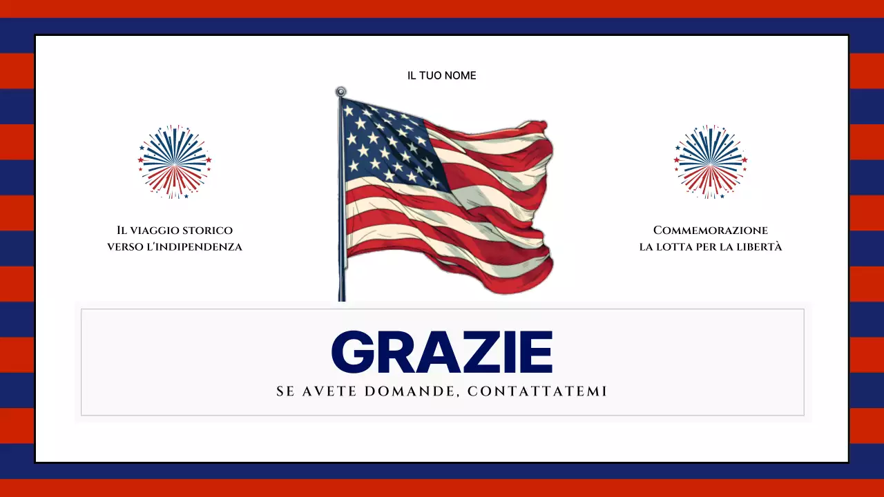 Risorse moderne per il 4 luglio in rosso e blu navy