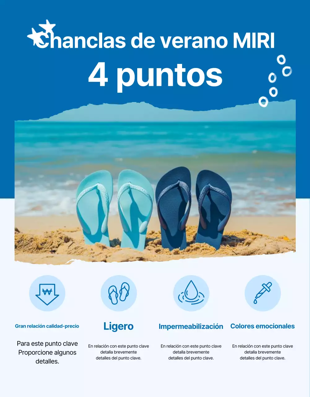 Una sencilla introducción a las rebajas de temporada en azul marino y blanco