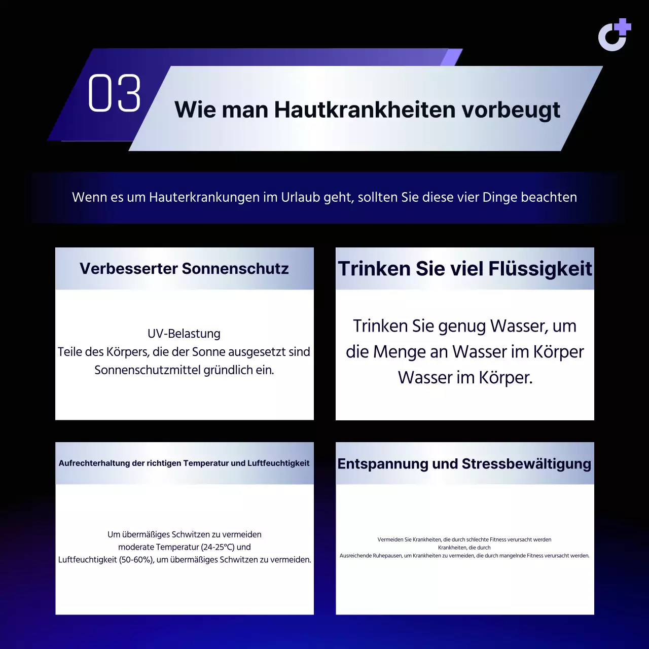 Ein einfacher, violetter Leitfaden zur Vorbeugung von Hauterkrankungen im Urlaub