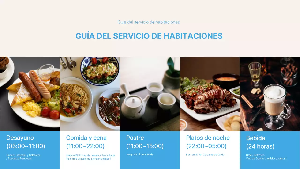 Una sencilla imprimación resort azul y marfil