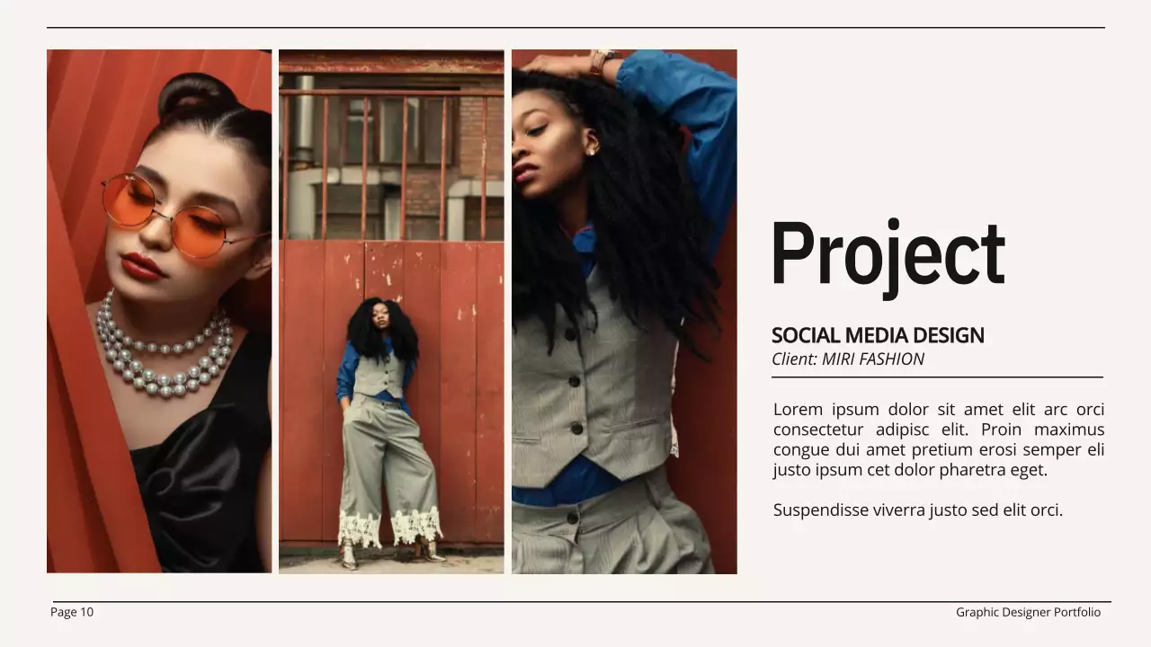 Black Modern Portfolio Resume Presentation