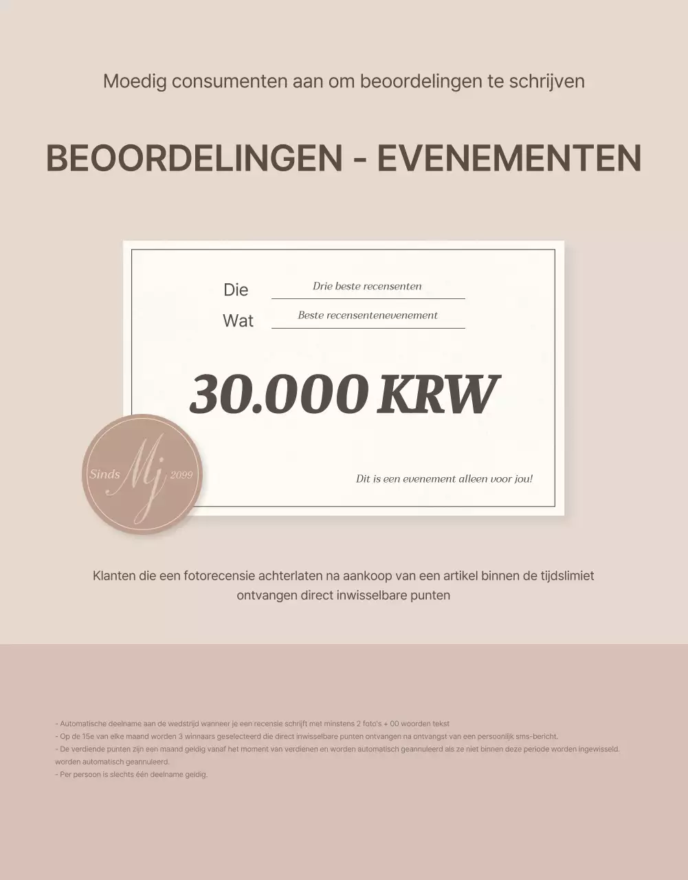 Promoot uw pagina met juwelenreviews in bruin en beige