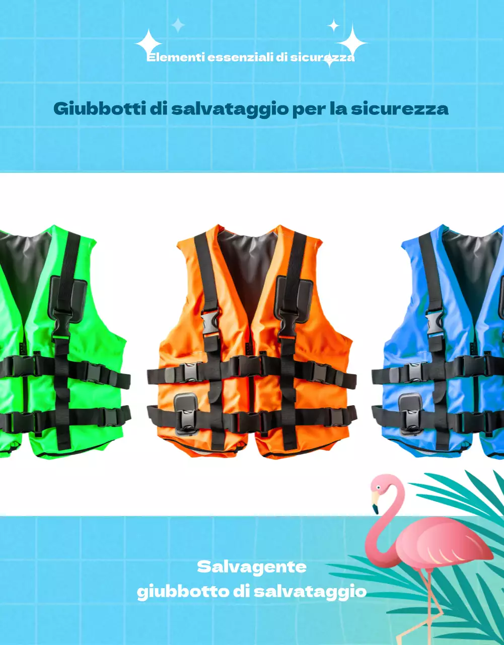 Promuovete un evento con articoli estivi vintage in azzurro