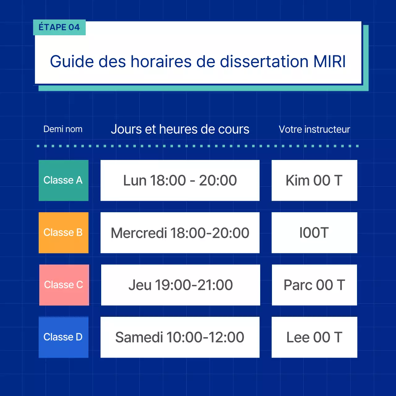 Promouvoir le bleu, des essais simples d'admission à l'université