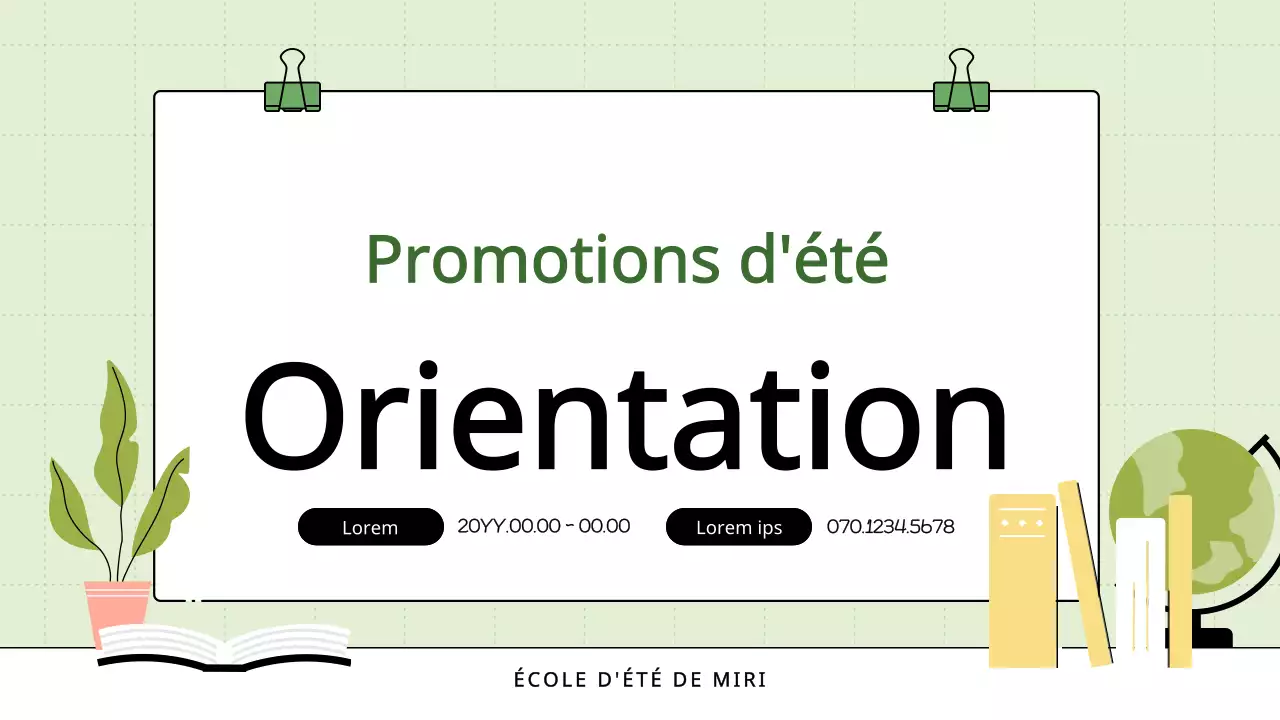 Faire la promotion des spéciaux de vacances scolaires aux couleurs vives