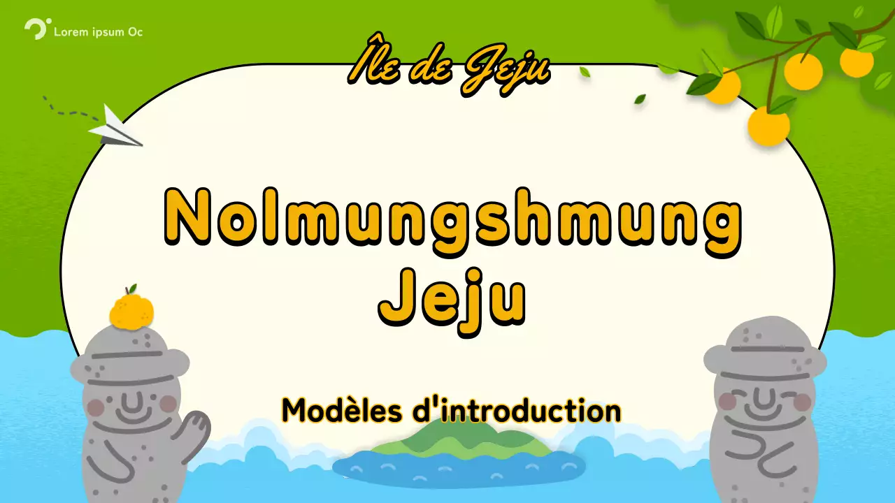 Guide des quartiers vert et orange de Jeju