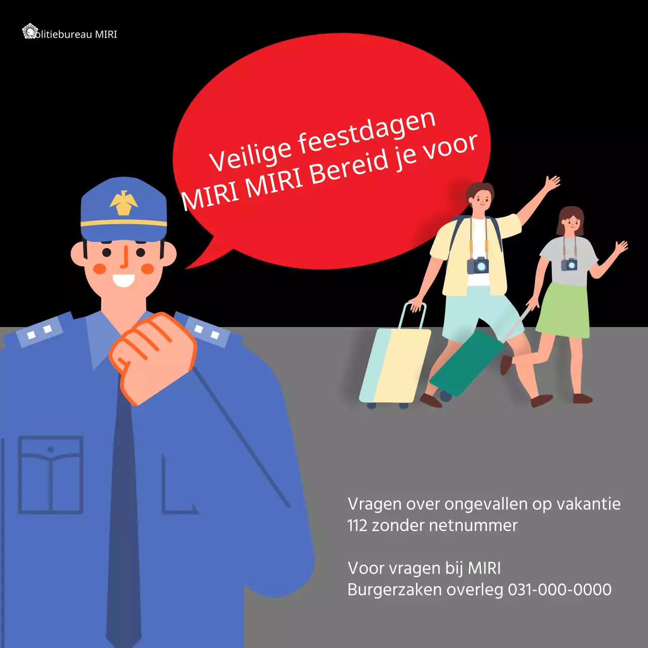 Veiligheidstips voor vakantiediefstal in rood en zwart gemarkeerd
