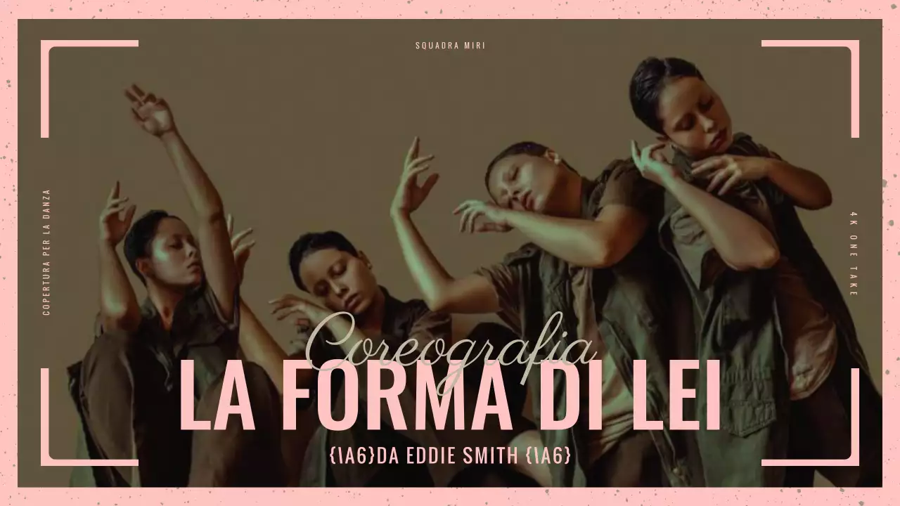 Promuovere una copertina di danza moderna in rosa e cachi