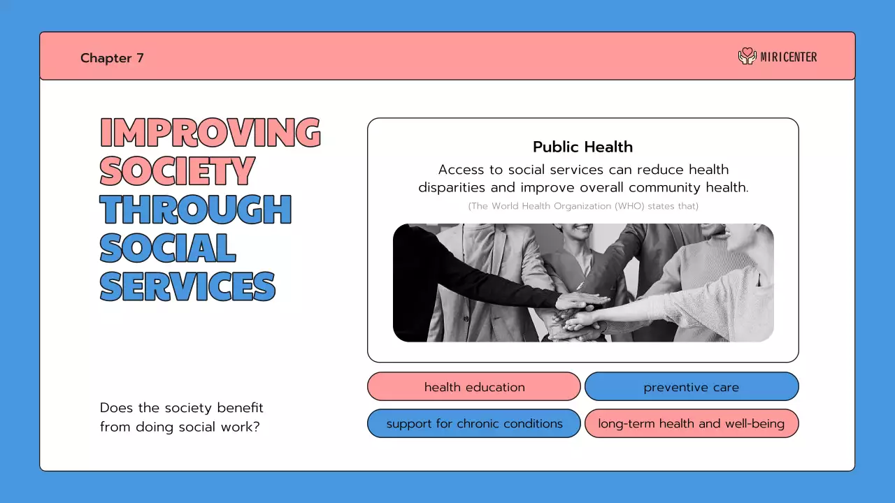 Blue Simple Community Announcement Presentation