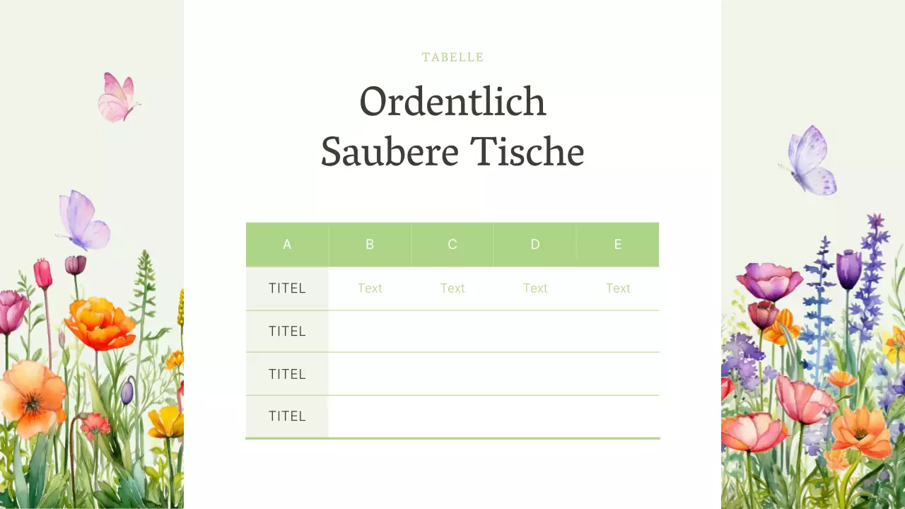 Luxuriöse Sommerblumen in chartreuser Aufmachung