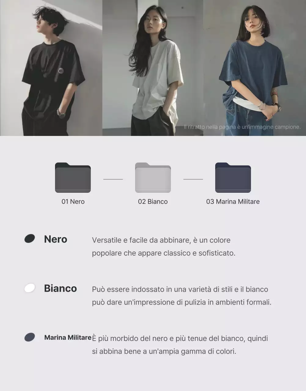 Promuovere descrizioni e dettagli in un centro commerciale di tendenza grigio e azzurro