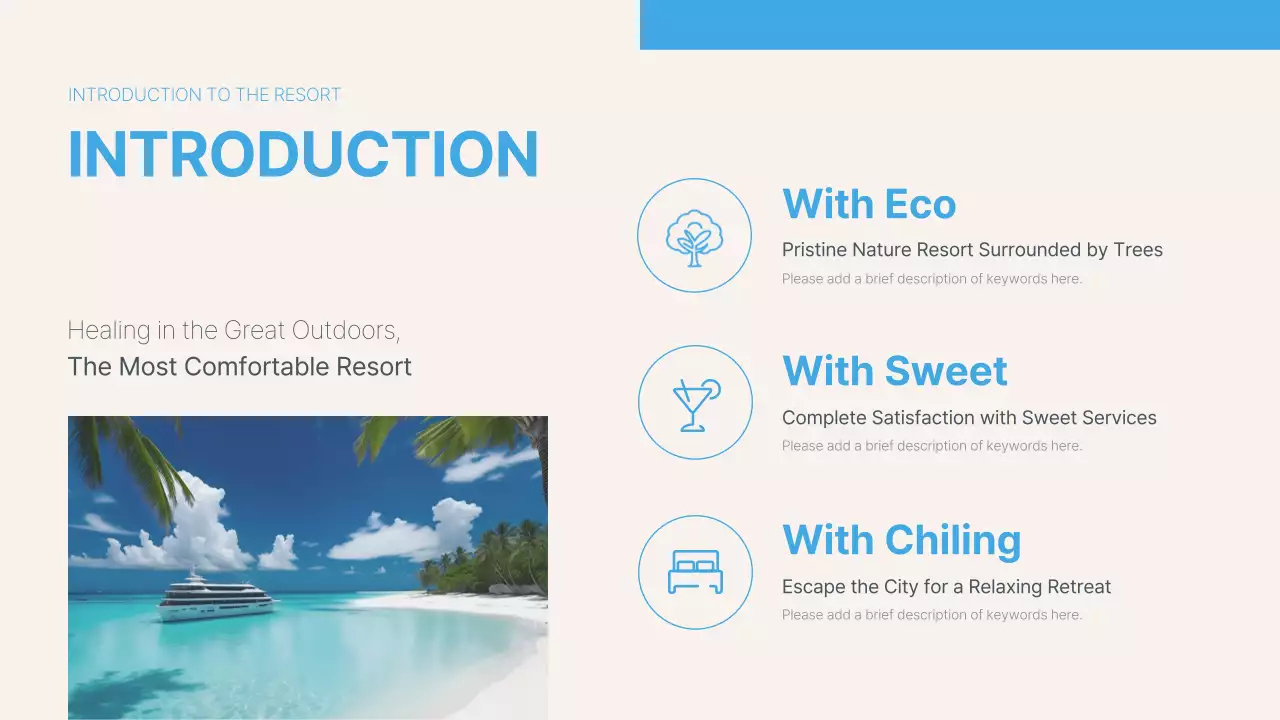 Blue Modern Resort Guide Presentation