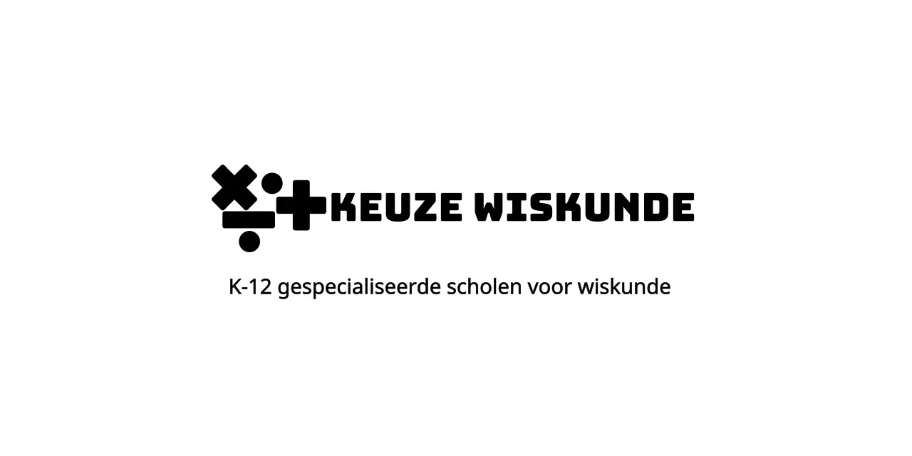 Wiskunde school met wiskunde symbool logo concept