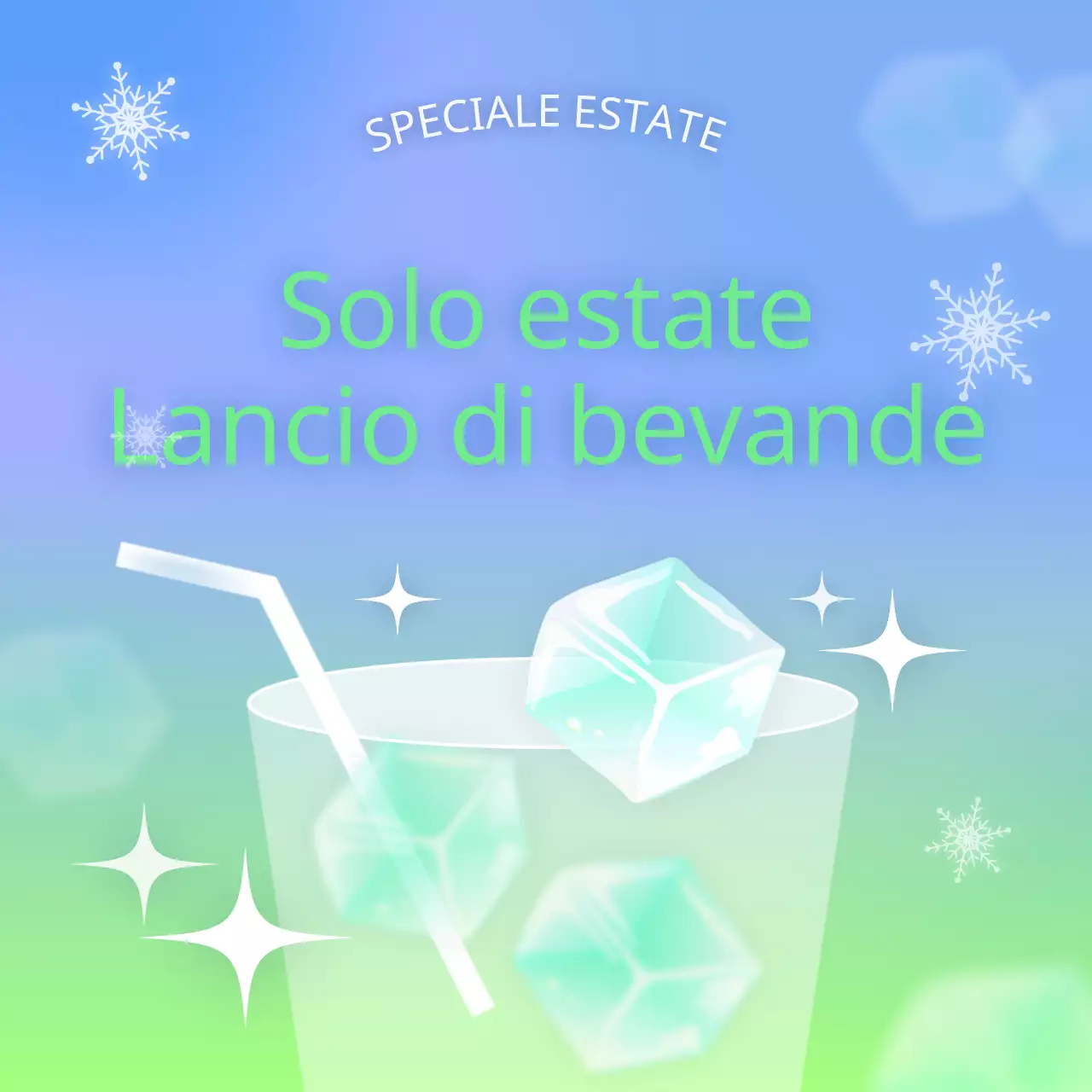 Una collezione di immagini color arcobaleno e di tendenza per l'estate