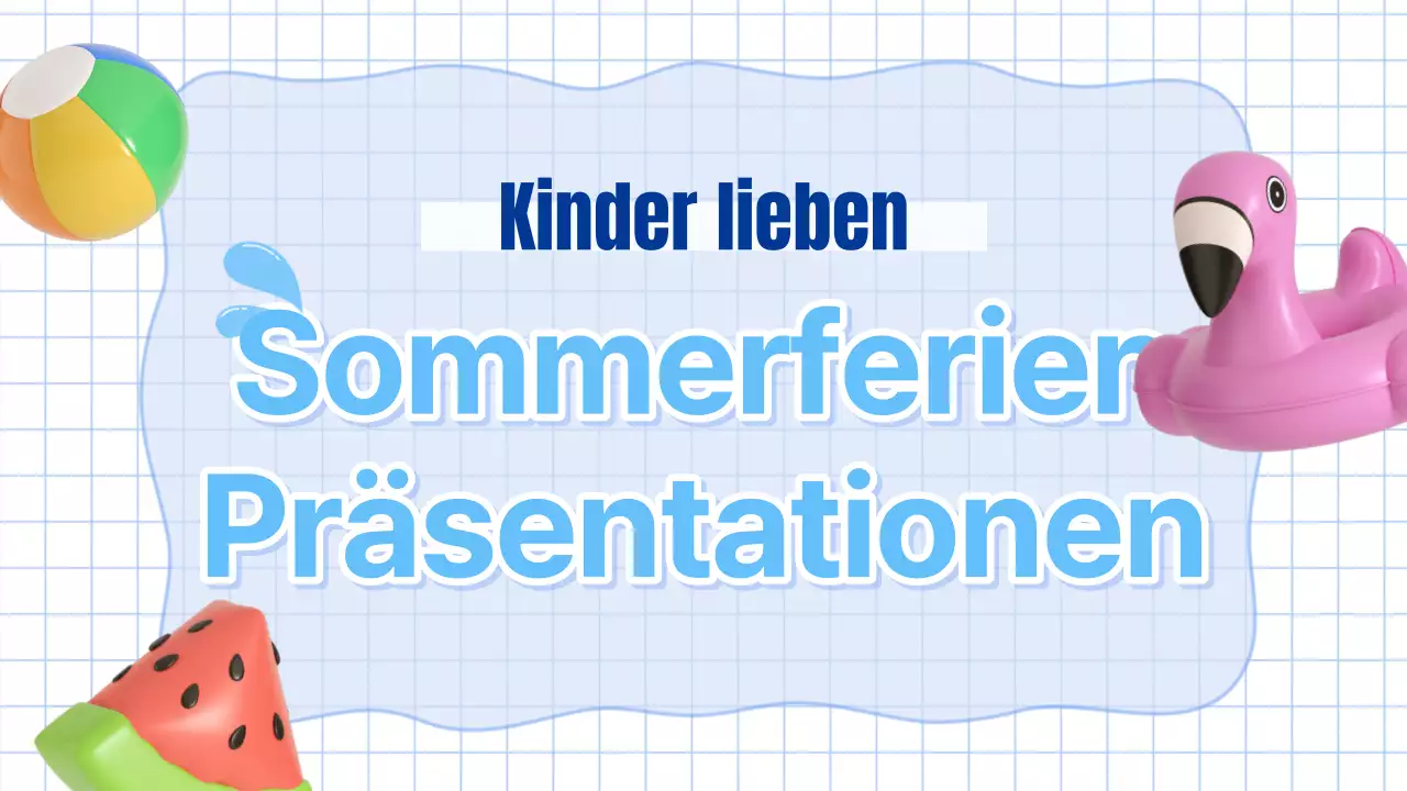 Blaue und hellblaue Unterrichtsmaterialien für die Sommerferien