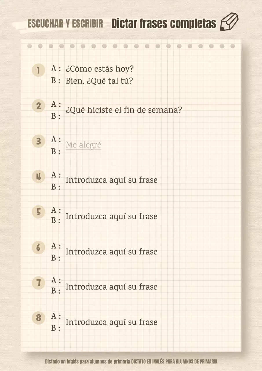 Recursos sencillos de evaluación auditiva en marfil y beige