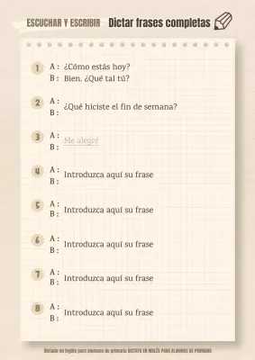 Recursos sencillos de evaluación auditiva en marfil y beige