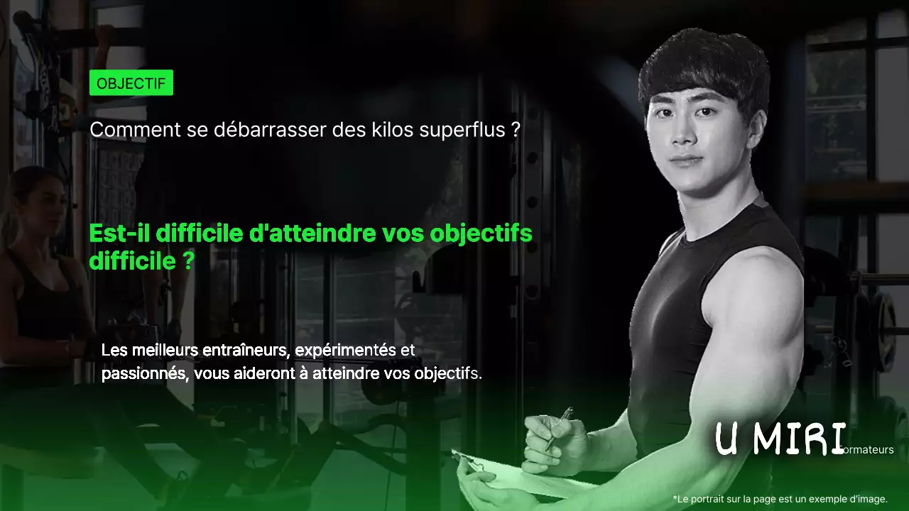 Faites la promotion de votre salle de sport avec des accents noirs et verts.