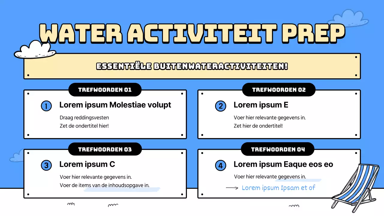 Een gids voor de mooie blauwe en gele stranden Lesplannen