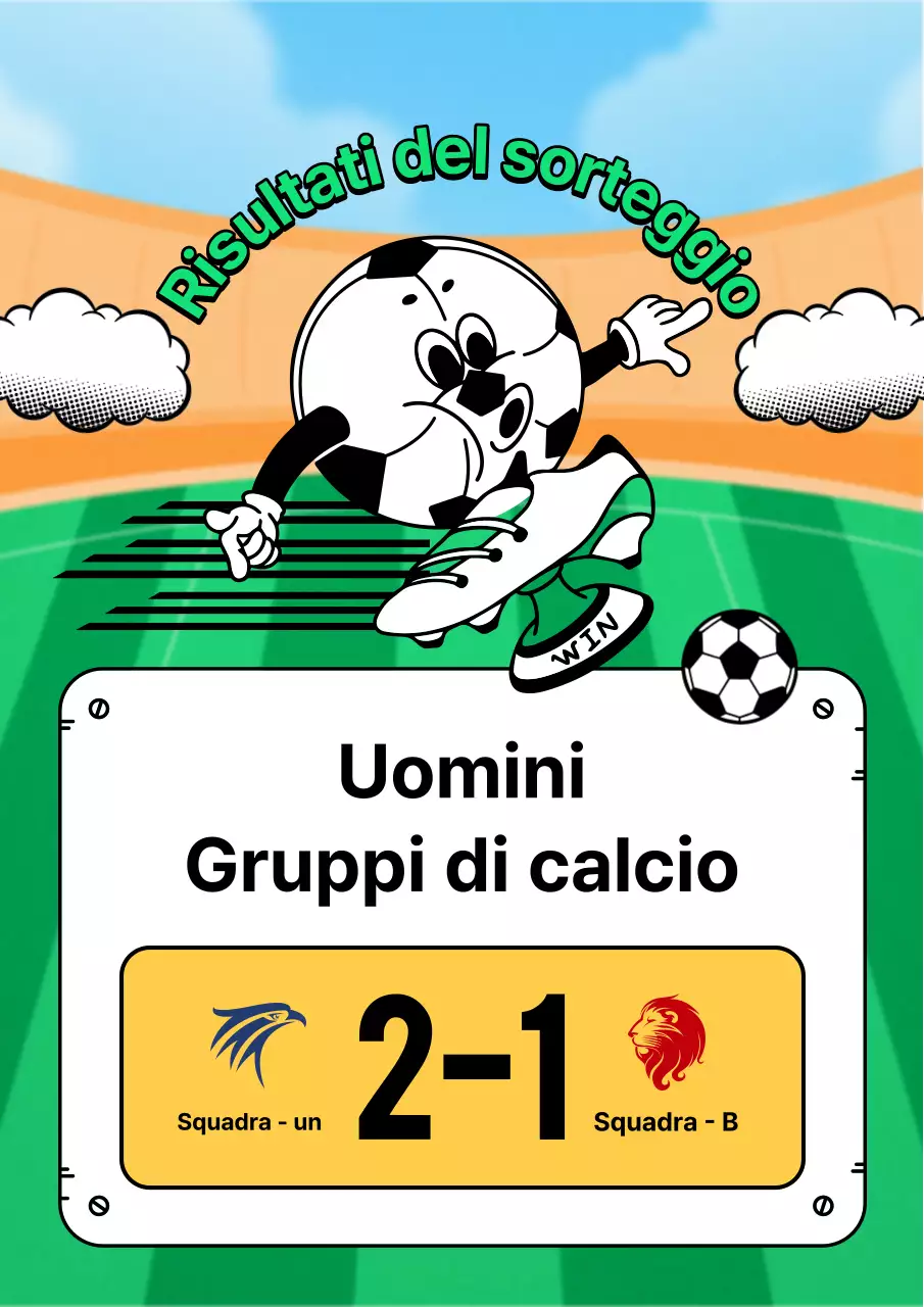 Annunci di partite di calcio gialloverdi