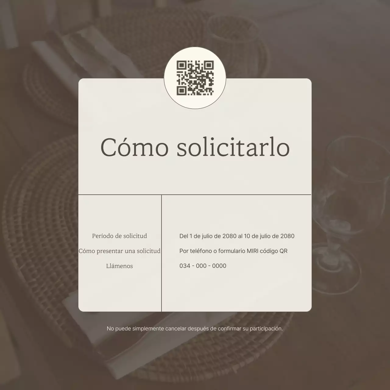 Anunciamos una lujosa clase de un día en marfil y marrón