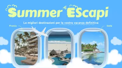 Destinazioni per le vacanze estive in bianco e azzurro nel Regno Unito MainTitle